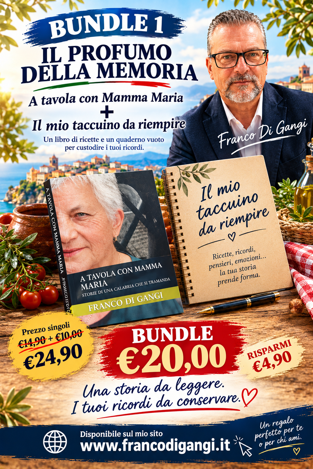 Bundle "Il Profumo della Memoria" (Libro Cartaceo + Taccuino Digitale)
